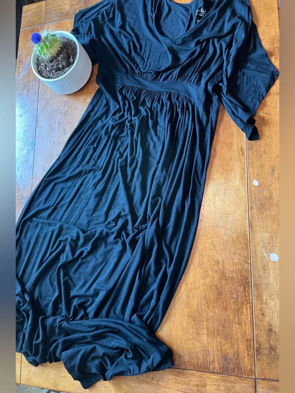 Isabel Maternity by Ingrid & Isabel Black Empire-Waist Maxi Dress